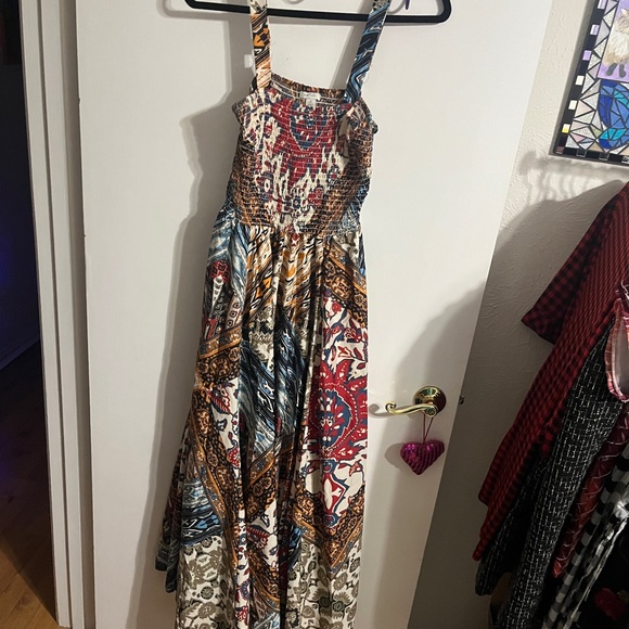💝 Small Colorful Multi Patterned Maxi Dress - Picture 2 of 14